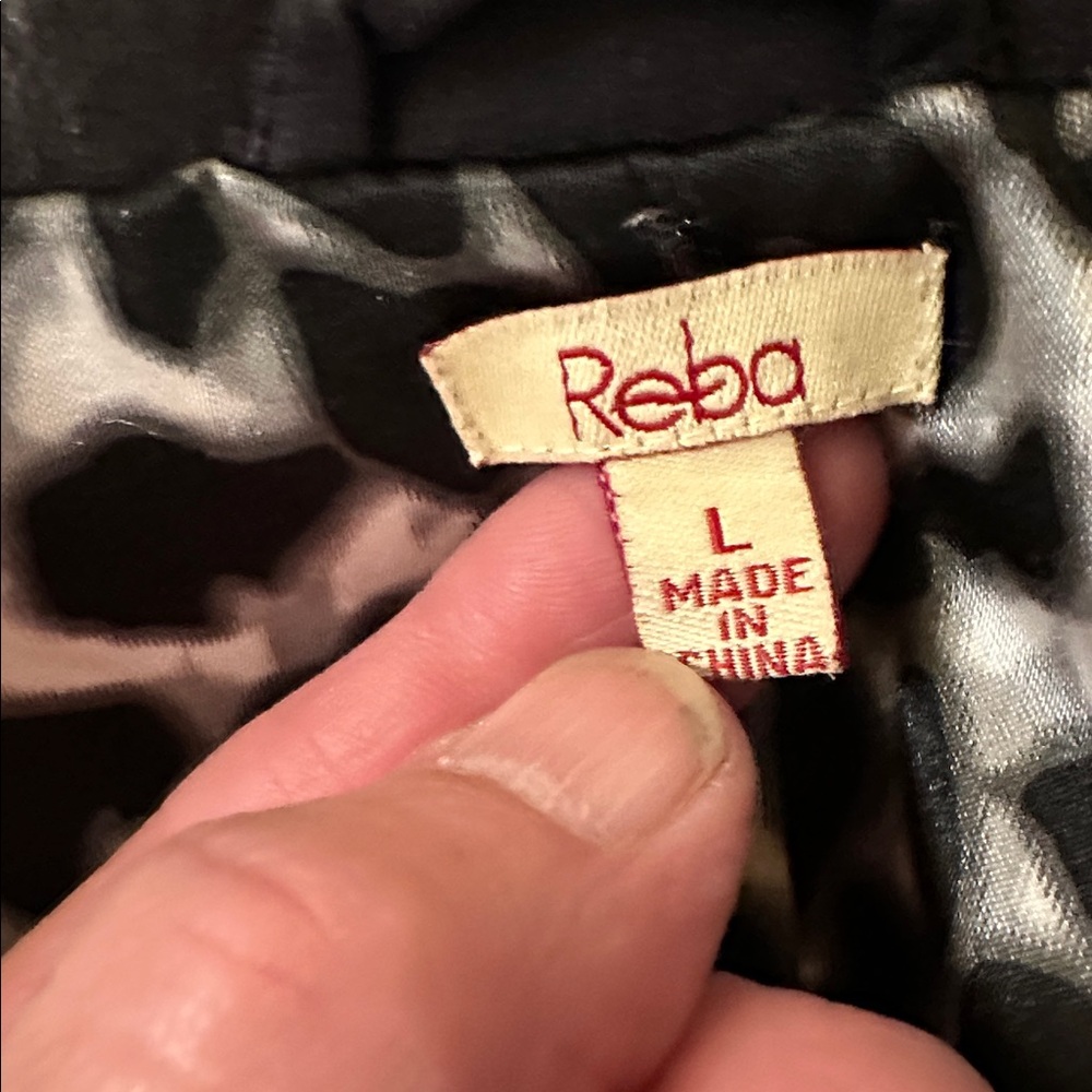 “Reba” Studded Black Leatherette Women's Jacket - Picture 7 of 7